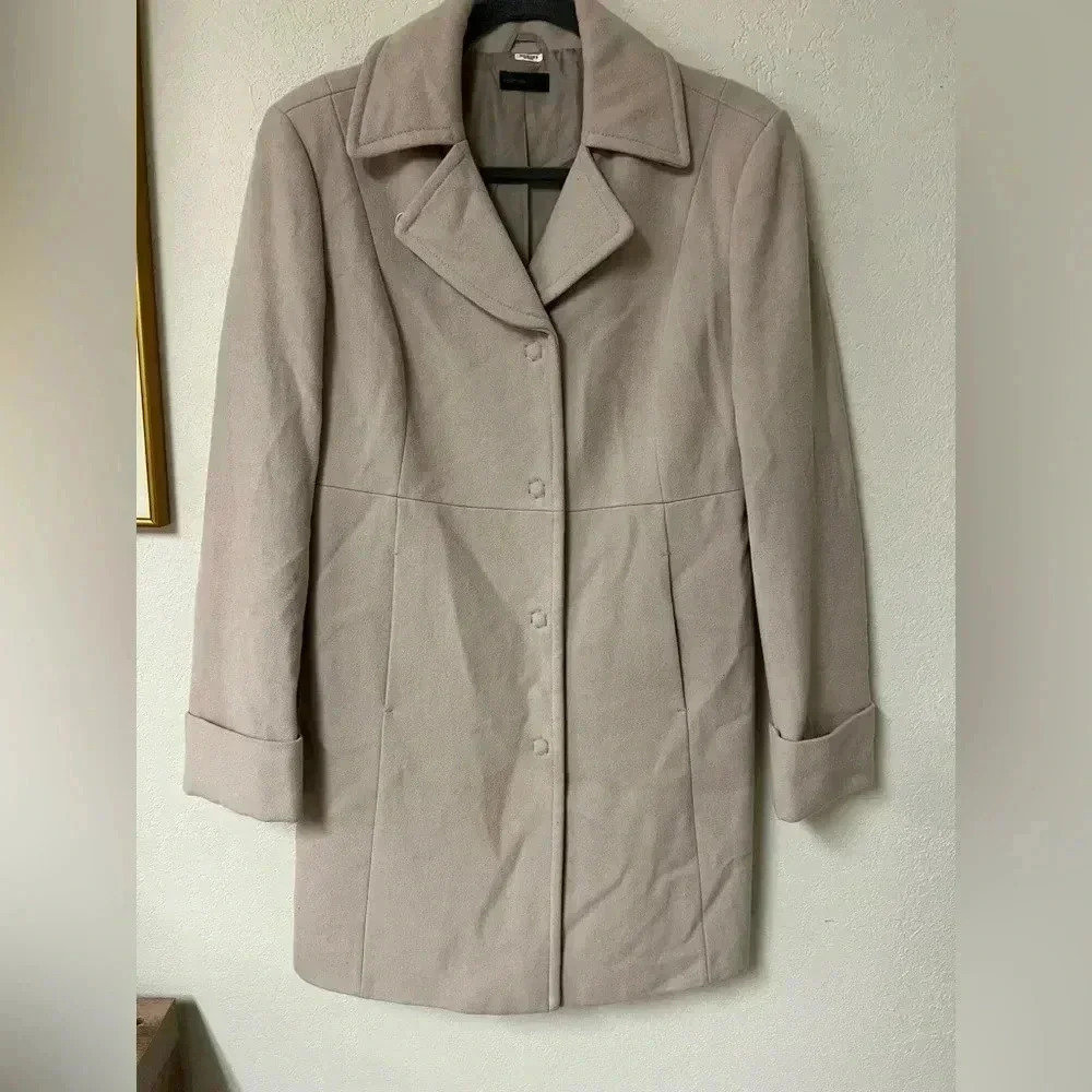 United Colors of Benetton Pea Coat Wool Blend size 46